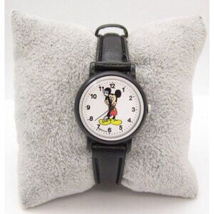Vtg Women Mickey Mouse Quartz WR Analog 26mm Dial Causal Round Watch (G349)